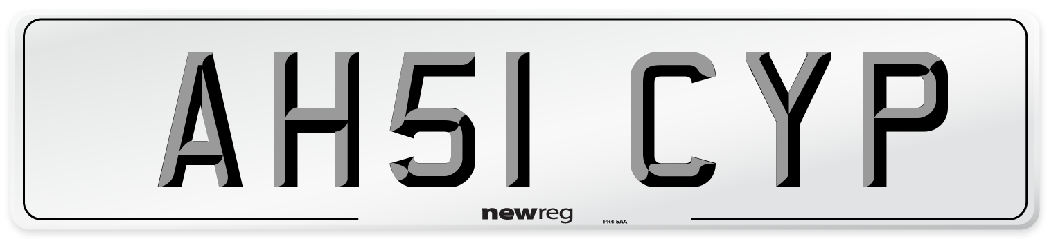AH51 CYP Number Plate from New Reg